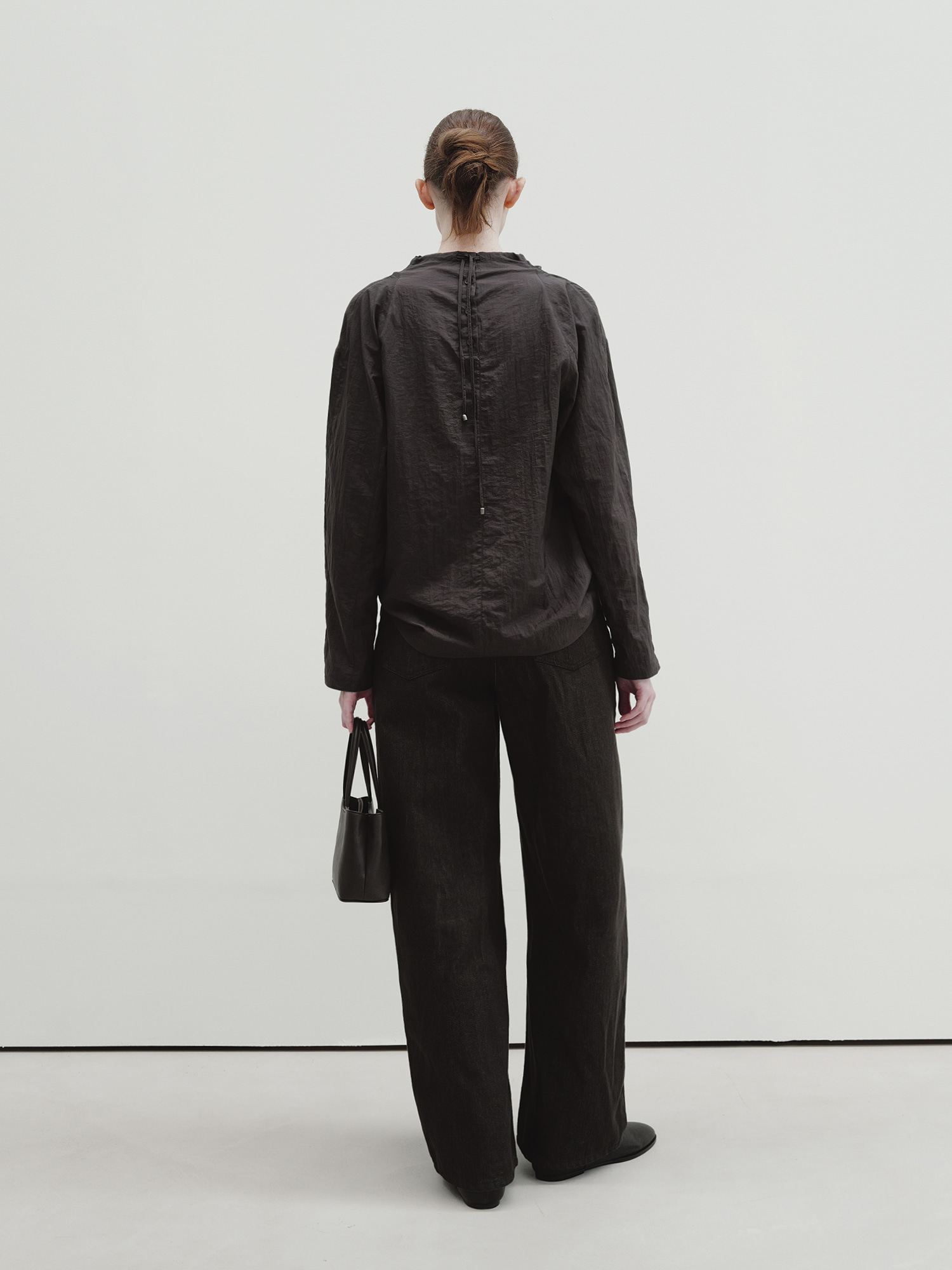 [1st] raw pocket denim (charcoal brown) 사진 4/4