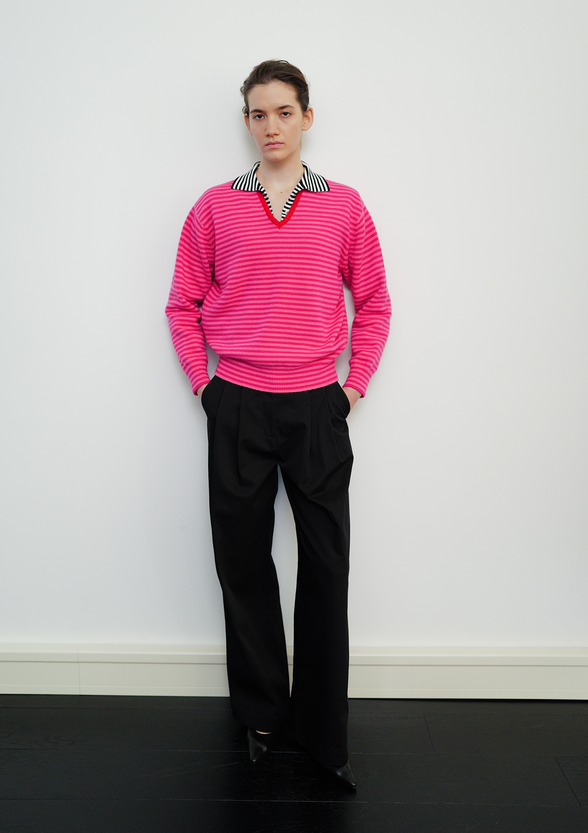 Risca Knit in Pink Stripe 사진 2/4