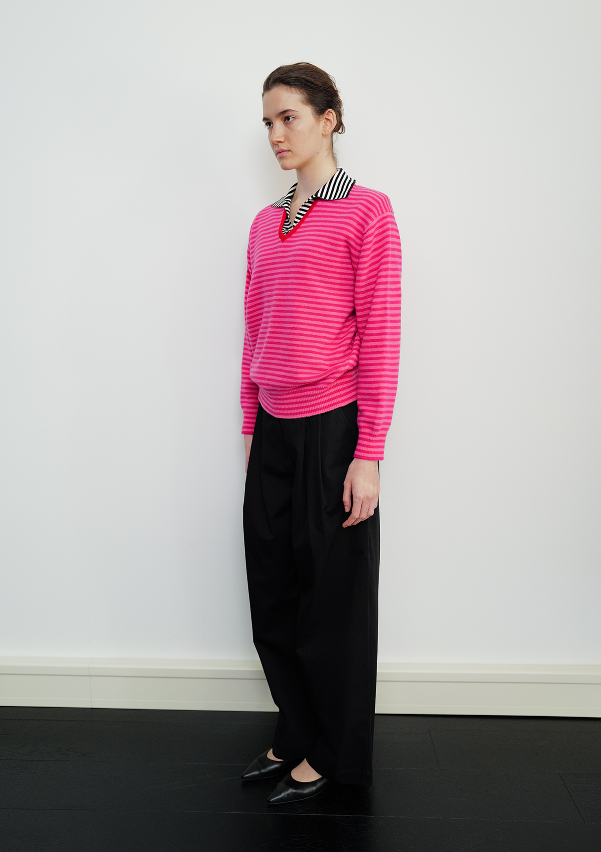 Risca Knit in Pink Stripe 사진 3/4