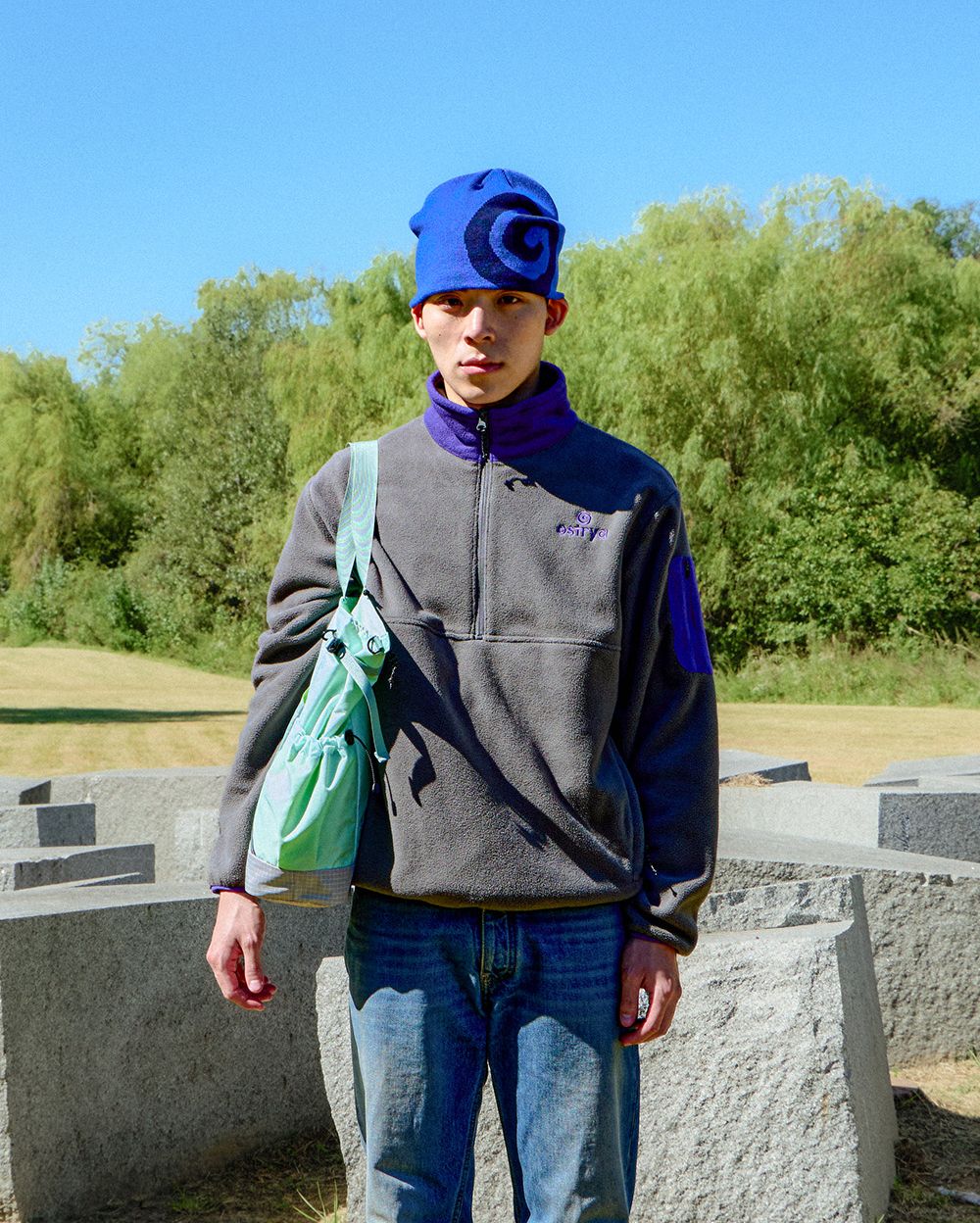 26FW Moraine Half Zip Fleece Gray 사진 1/4