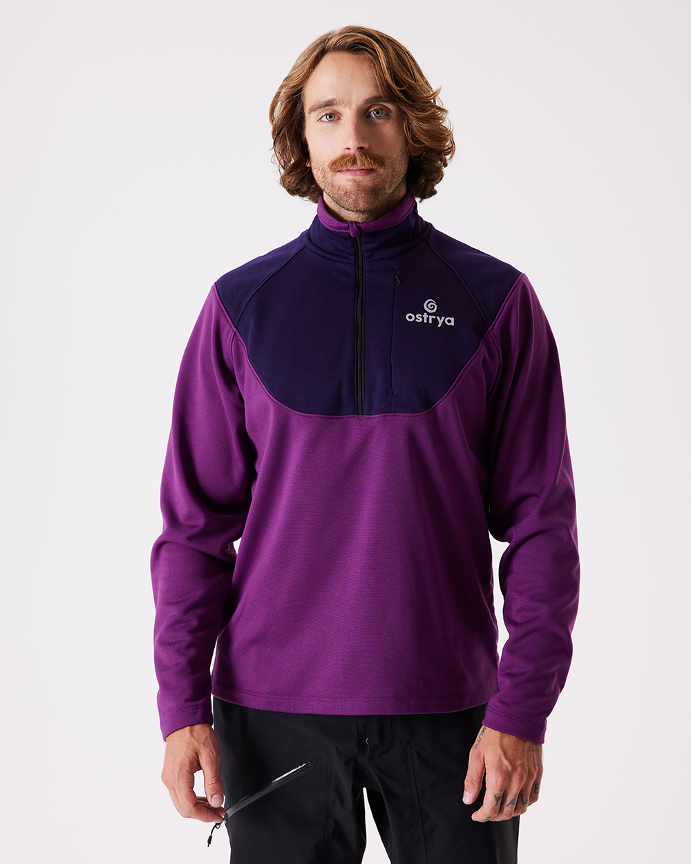 Rove Half Zip Tech Fleece Violet 사진 1/4