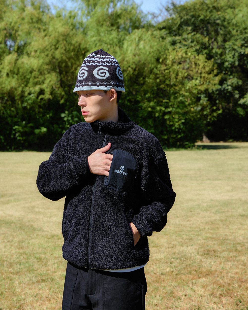26FW Dewlap Fleece Jacket Black 사진 2/4