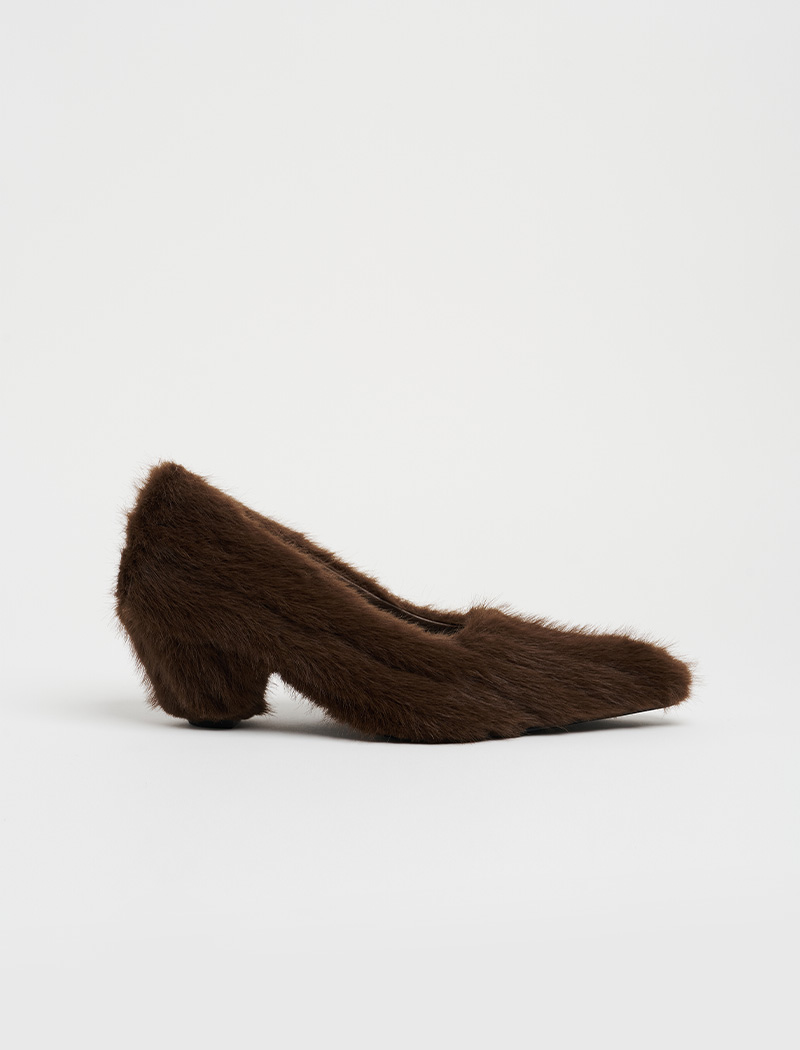 BELEN classic pumps_fluffy brown 사진 4/4