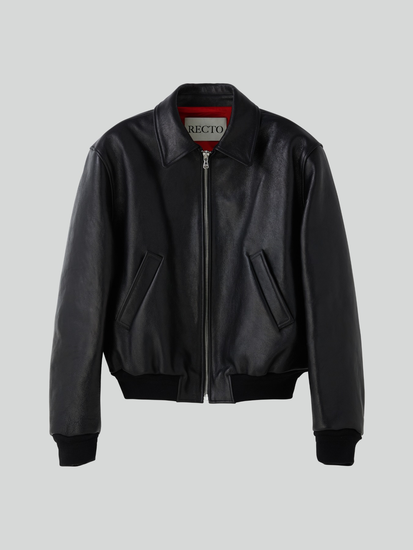BEN GOAT LEATHER JUMPER (BLACK)