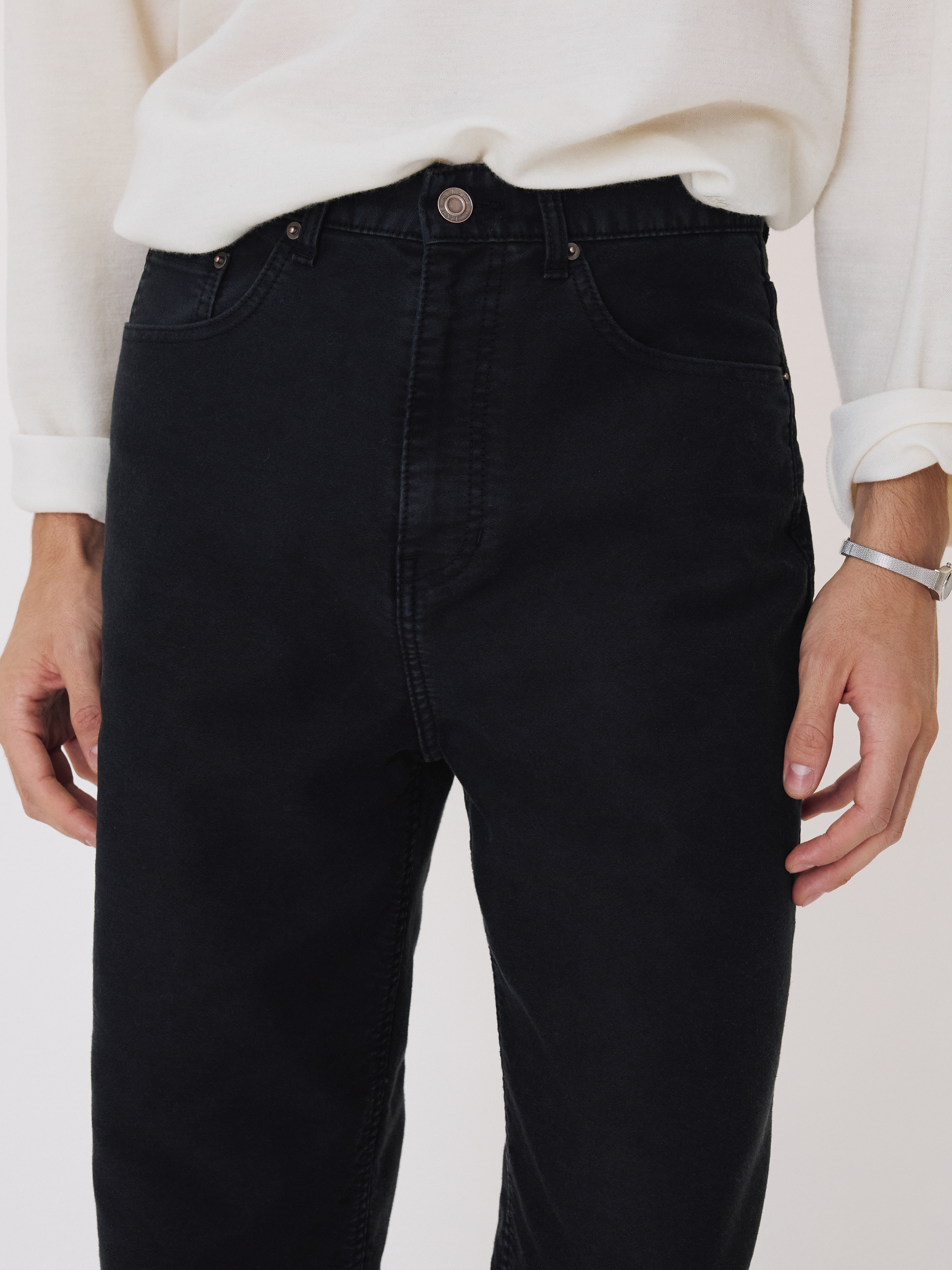 Washed Denim Pants (Black) 사진 4/4