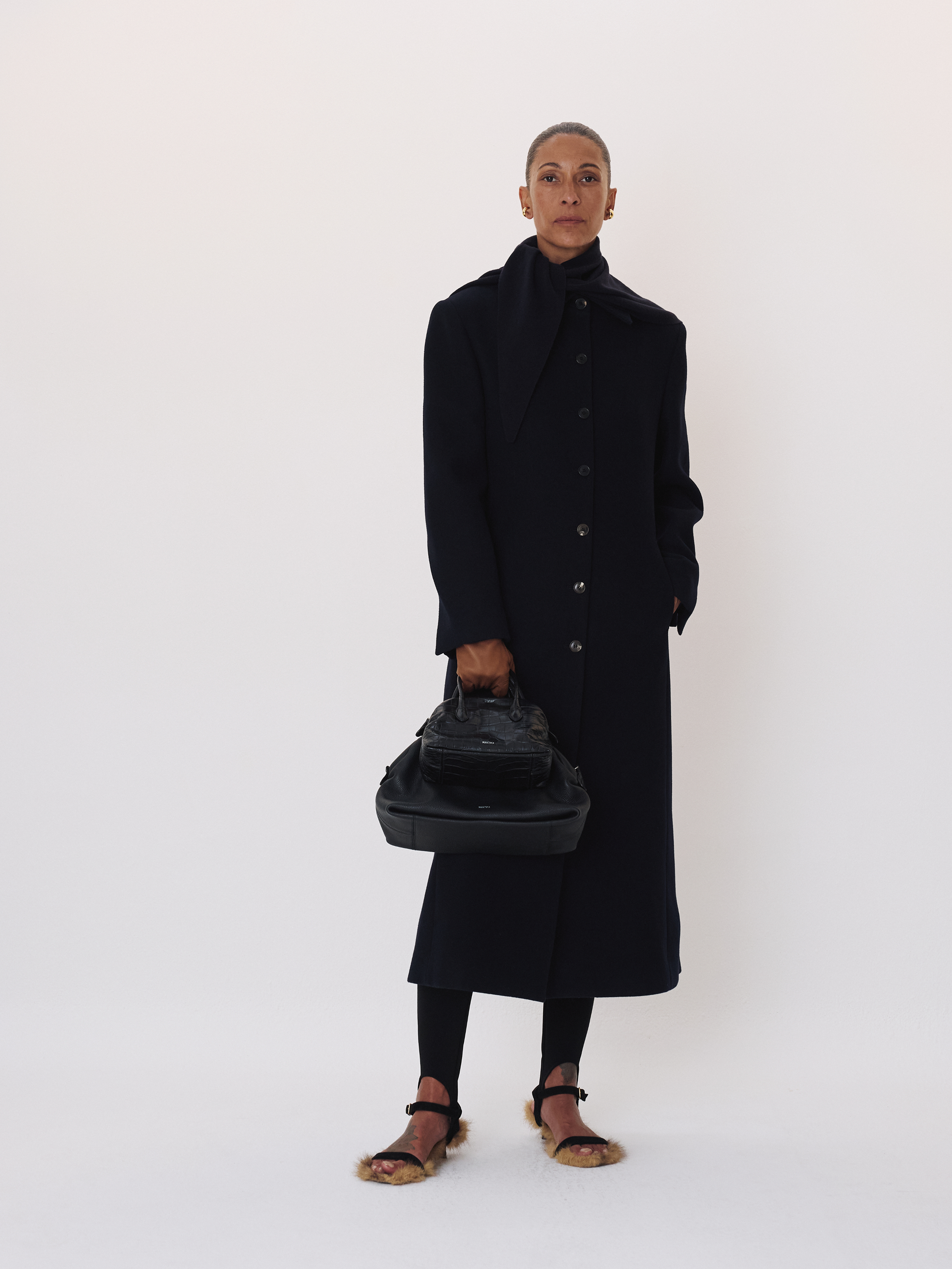 Photo of Tailored Slim Fit Coat (Dark Navy)