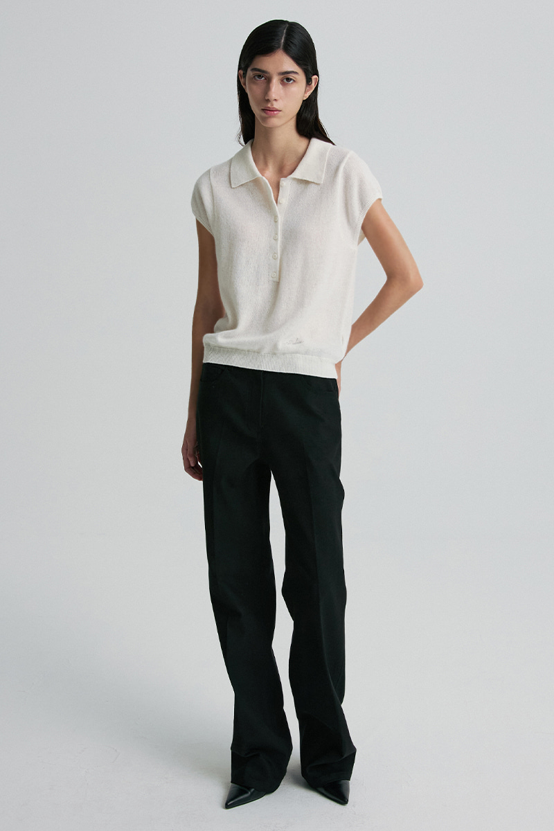 CORDUROY BOOTCUT TROUSERS BLACK 写真 1/4