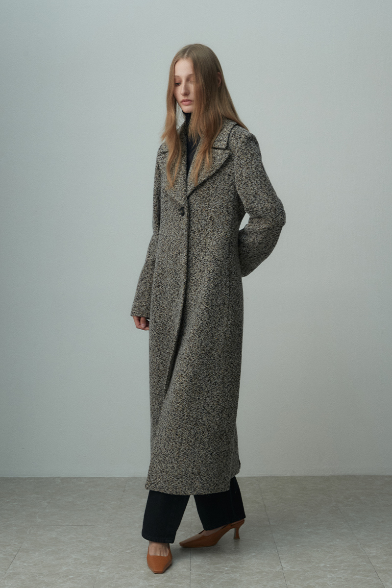 WOOL BLENED WIDE COLLAR COAT 사진 1/4