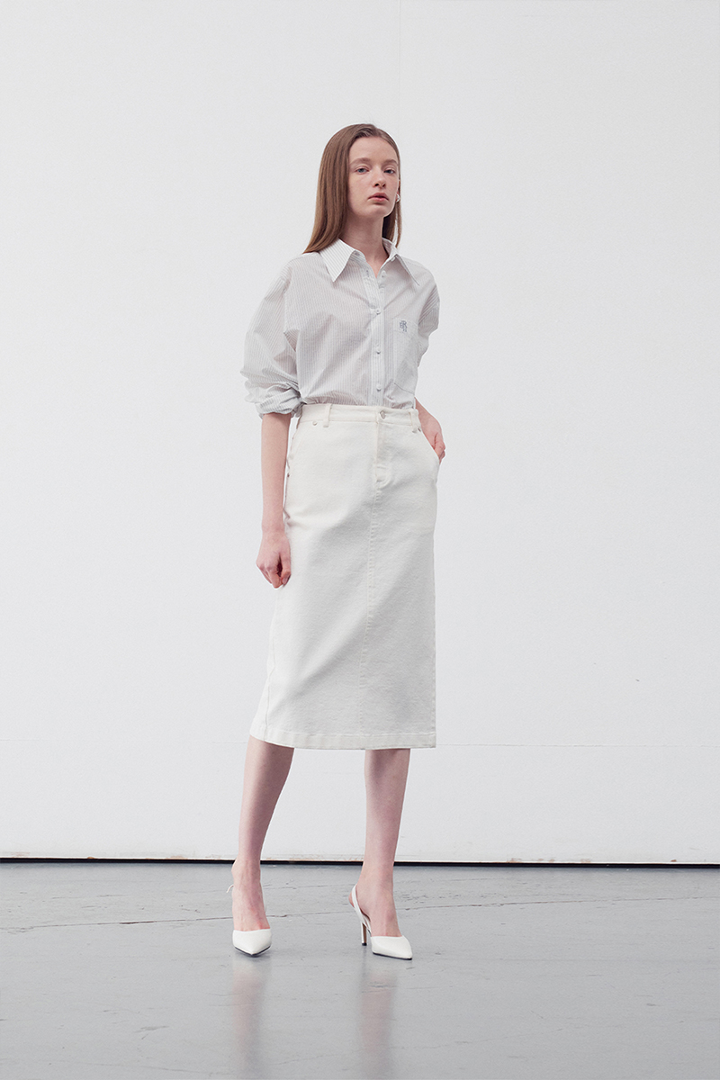MIDI DENIM SKIRTS 사진 1/4