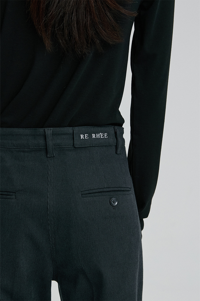 CORDUROY BOOTCUT TROUSERS MIDNIGHT NAVY 사진 4/4