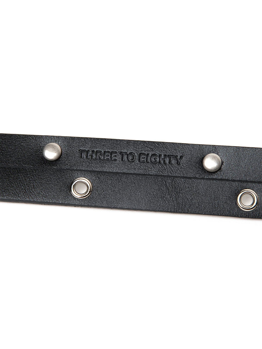 2-STRAP THIN BELT BLACK 사진 4/4