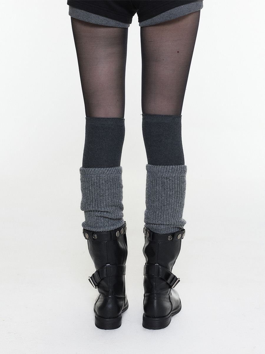 JANE BUCKLE MID BOOTS BLACK 사진 2/4