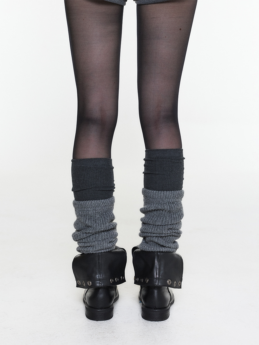 JANE BUCKLE MID BOOTS BLACK 사진 3/4