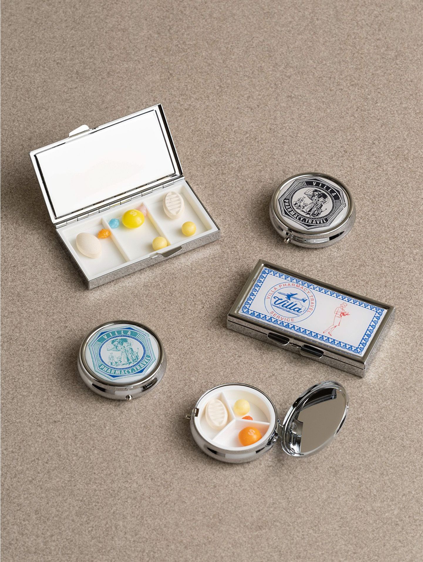 VINTAGE PILL CASE_ROUND